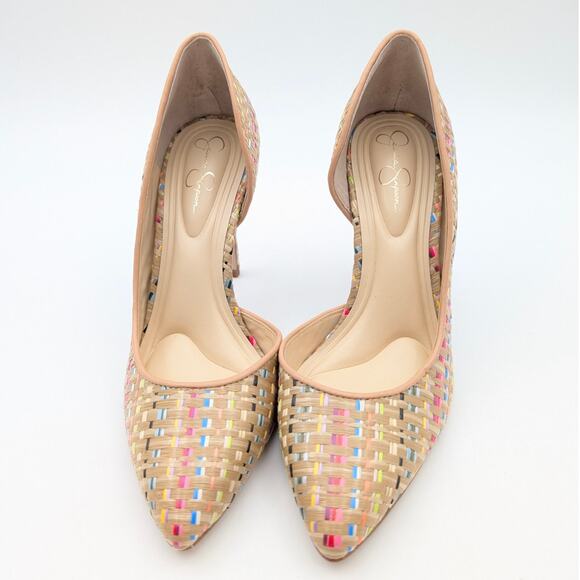 Jessica Simpson Prizma High Heel Pumps Women's Natural Multi Size US6M EU36.5 - Picture 2 of 10